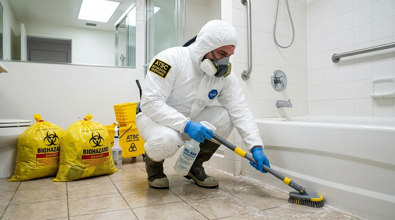 Decontamination equipment deployed for Blood Cleanup in Morganville